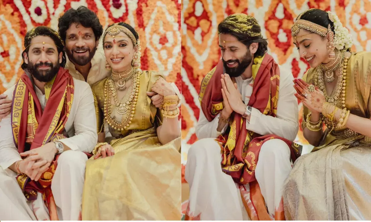 एक दूजे के हुए नागा चैतन्य और शोभिता, देखें शादी की तस्वीरें…