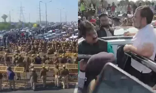 पुलिस की गाड़ी में ही ले चलिए हमें संभल, गाजियाबाद बॉर्डर पर रोके जाने के बाद राहुल गांधी की अपील