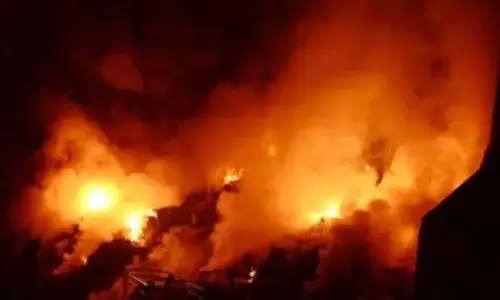 Geeta Colony Huts Fire