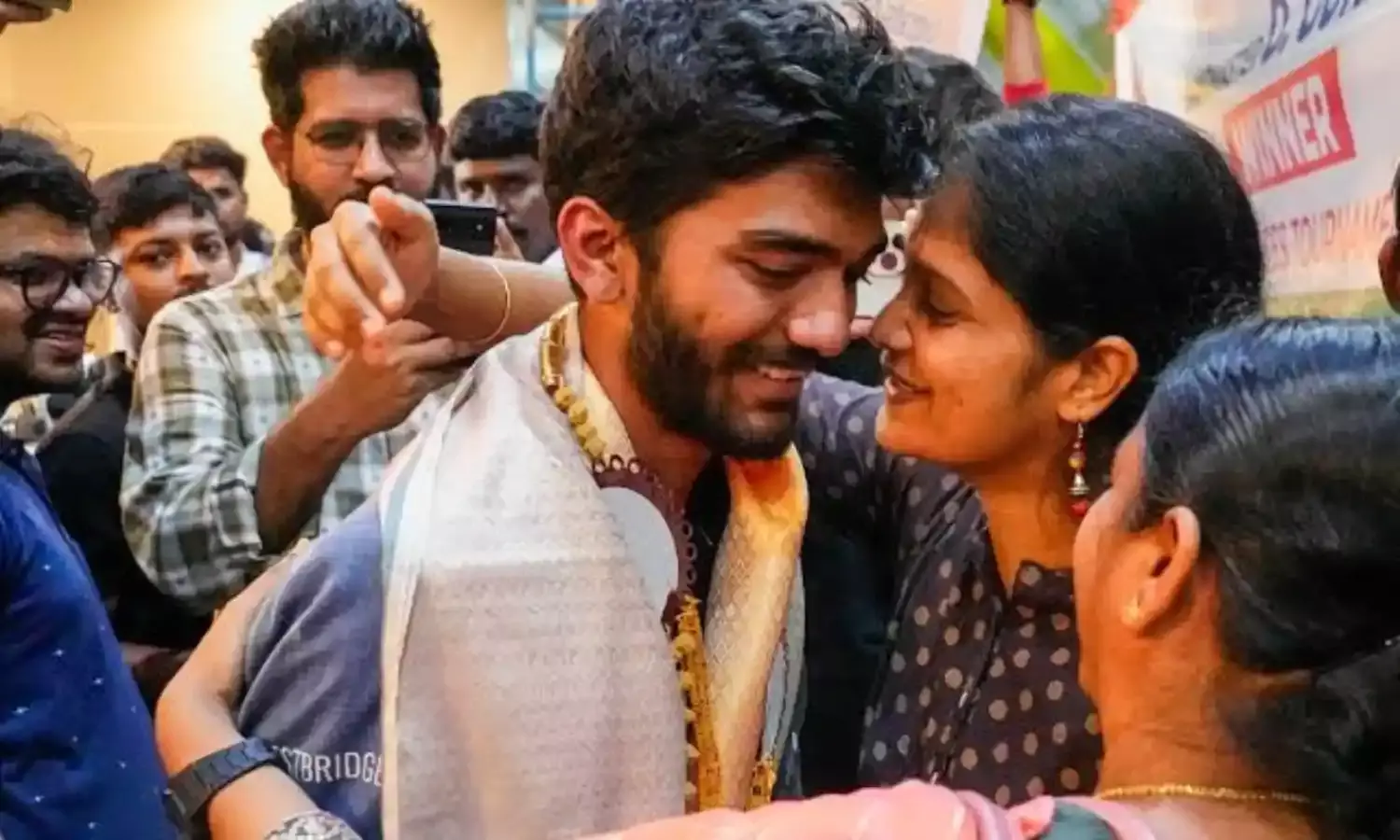 गुकेश का भारत आगमन