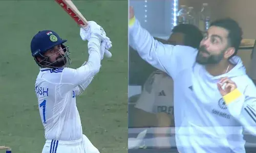 मैदान पर दिखा खास नजारा, चौके के बाद उछले कोहली-गंभीर, रोहित की खुशी का वीडियो वायरल