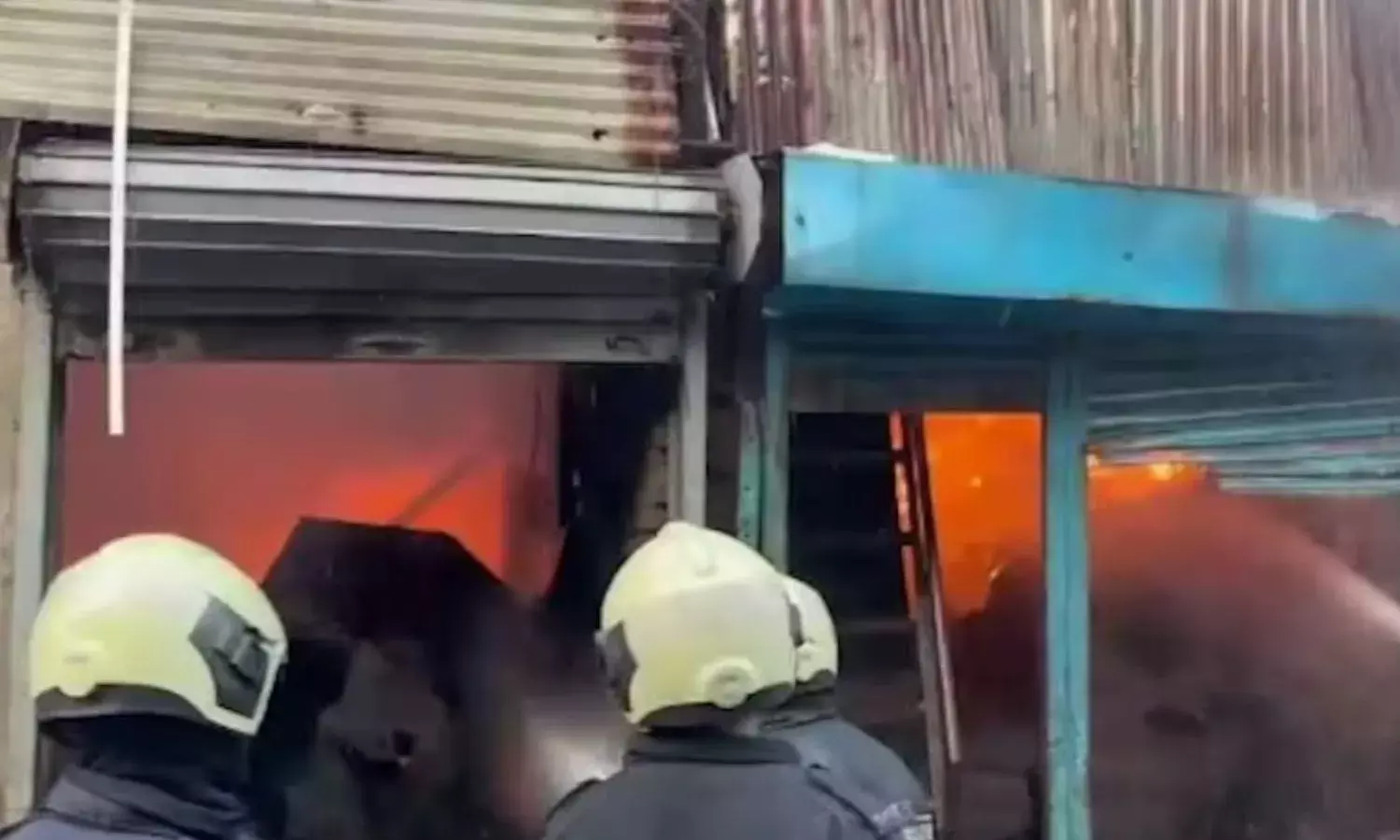 Fire in Mumbai Scrap Godown