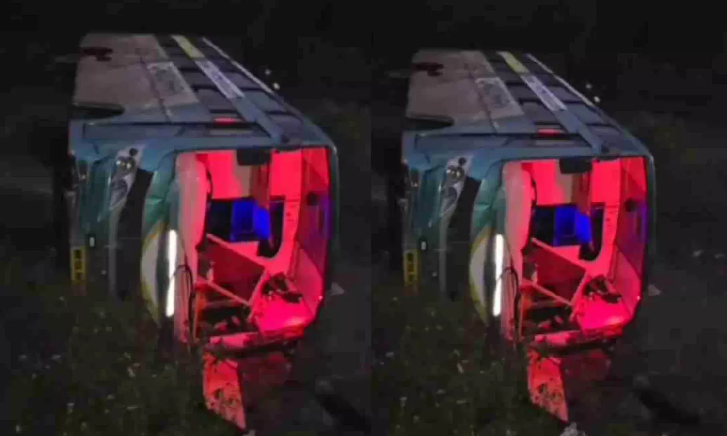 आबना नदी पर बने पुल से गिरी बस, 18 लोग घायल