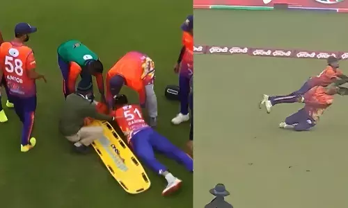 खिलाड़ी को स्ट्रेचर पर ले जाना पड़ा मैदान से बाहर, देखें वीडियो