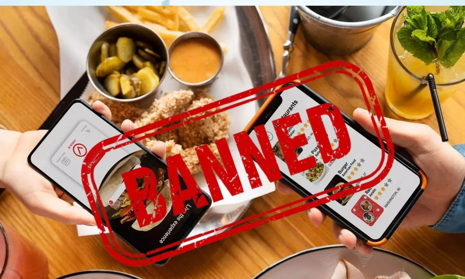Police Banned all online Food Delivery Services