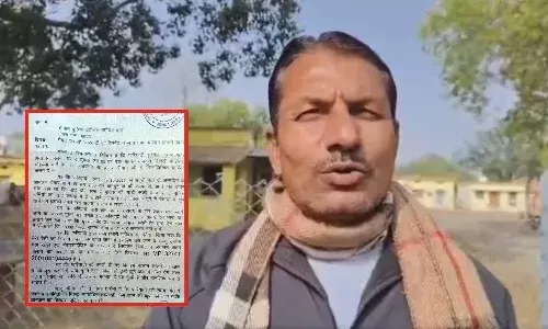 Challan Issued to Young Man Walking on Foot in Panna