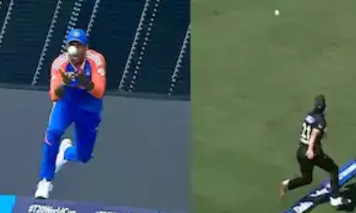 Suryakumar Yadav के फाइनल कैच की यादें ताजा, न्यूजीलैंड के मैट हेनरी ने पकड़ा हूबहू वही कैच...