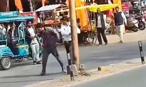 राज्यपाल के काफिले के पास आए युवक की बेरहमी से पिटाई , वीडियो वायरल