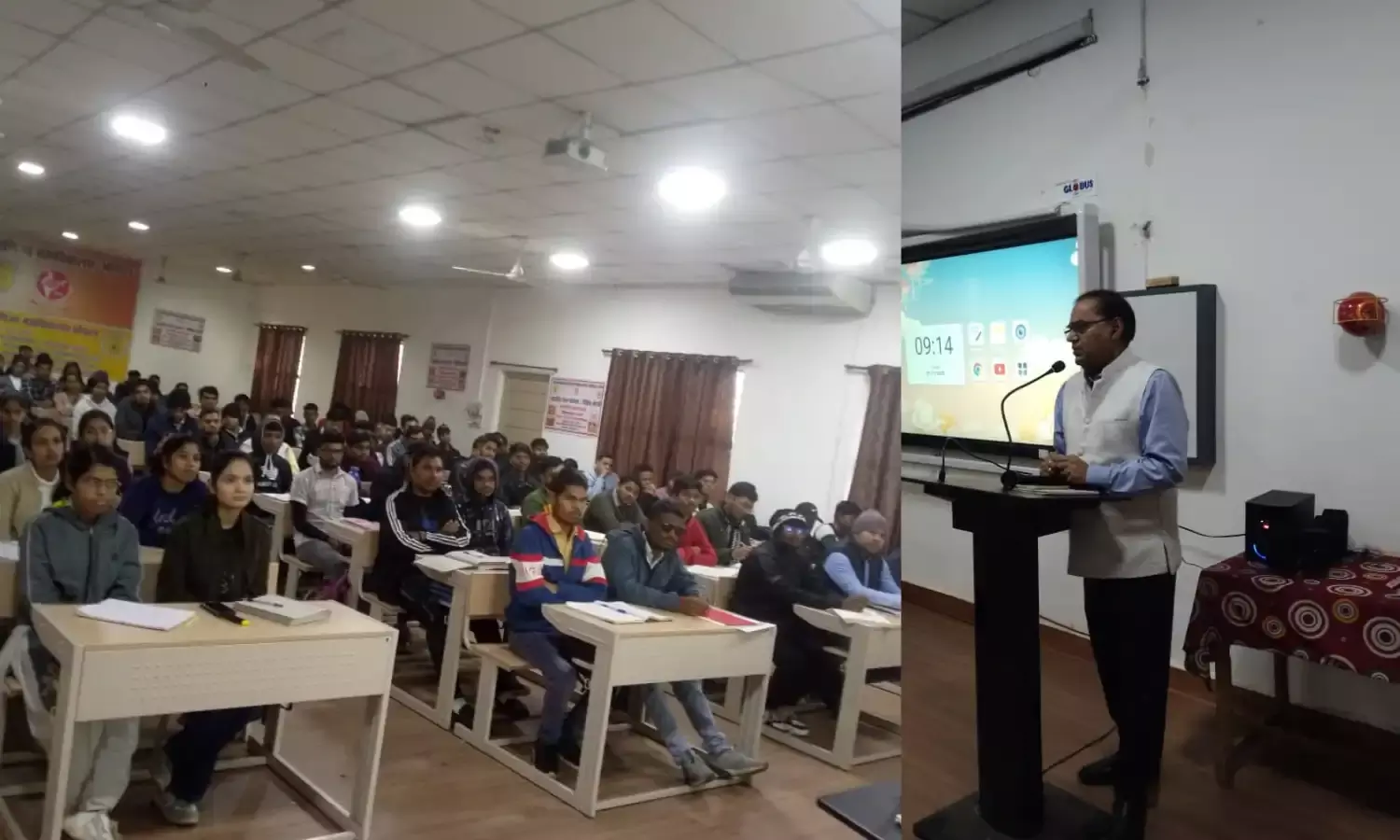 रिटायर्ड ADM वीके चतुर्वेदी ने छात्रों से की चर्चा, कहा - पढ़ाई और सेहत के बीच संतुलन बनाएं रिटायर्ड ADM वीके चतुर्वेदी ने छात्रों से की चर्चा, कहा - पढ़ाई और सेहत के बीच संतुलन बनाएं