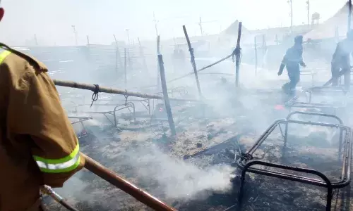 महाकुंभ मेले में दो जगह लगी आग, फायर ब्रिगेड की मुस्तैदी से बड़ा हादसा टला…