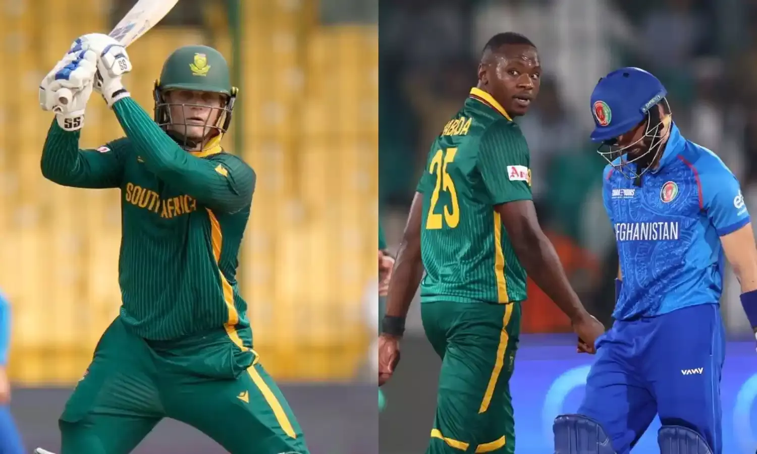 रिकल्टन का शतक और रबाडा की तूफानी गेंदबाजी, साउथ अफ्रीका ने अफगानिस्तान को रौंदा...