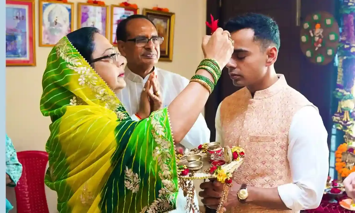 महाशिवरात्रि पर शिवराज सिंह चौहान के बेटे कार्तिकेय की शादी की रस्में शुरू, सलकनपुर में की पूजा…