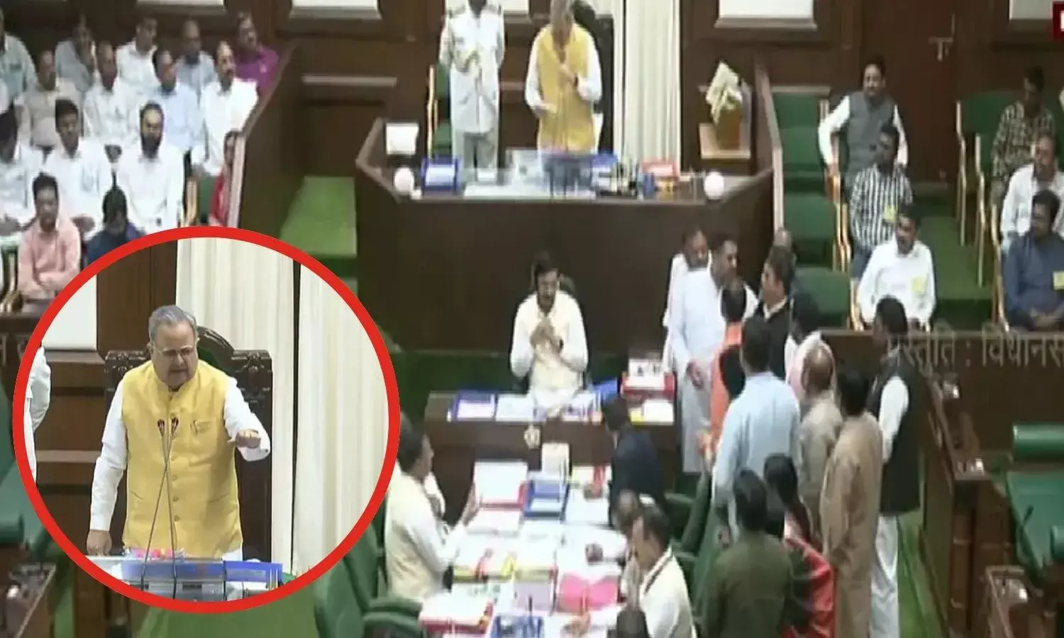 छत्तीसगढ़ विधानसभा में विपक्ष का ED रेड पर हंगामा, एक दिन के लिए कार्यवाही स्‍थगित