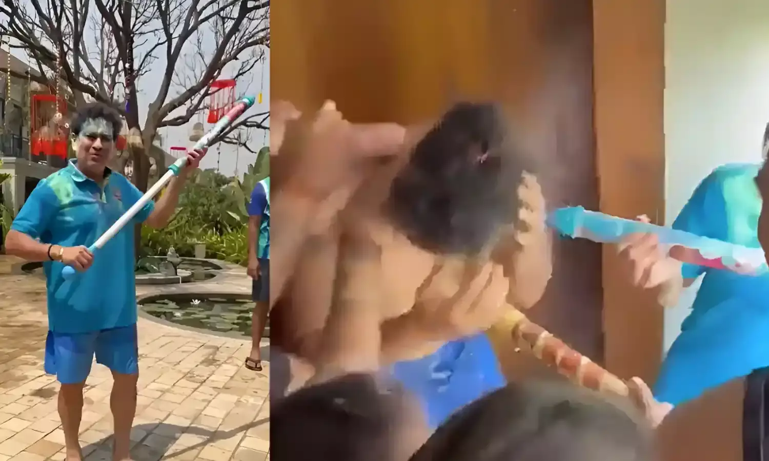 सचिन तेंदुलकर ने युवराज सिंह को दिया होली सरप्राइज, वायरल वीडियो ने मचाया धमाल, देखें