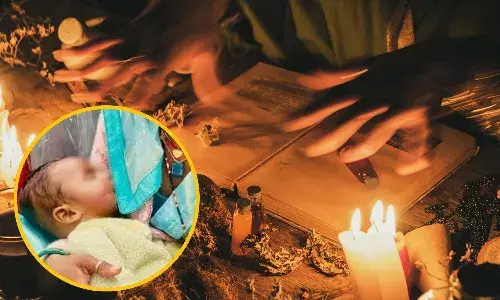 शिवपुरी में अंधविश्वास का शिकार बना मासूम, तांत्रिक ने 6 माह के बच्चे को आग पर लटकाया तो जल गई आंखें