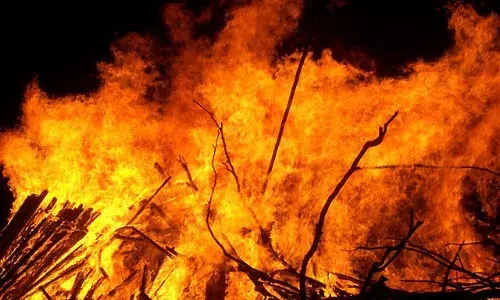 भोपाल के कलियासोत जंगल में लगी आग, 15 दमकलों ने 4 घंटे में पाया काबू