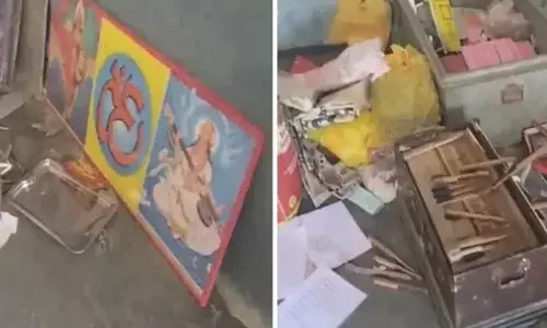 विद्या भारती स्कूल में तोड़फोड़, पूर्व राष्ट्रपति कलाम की फेंकी तस्वीर