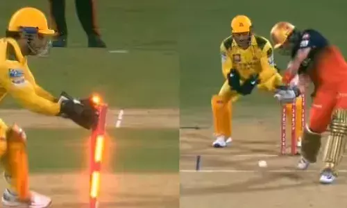 43 की उम्र में भी बिजली जैसी फुर्ती! एमएस धोनी की सुपरफास्ट स्टंपिंग ने मचाया तहलका, इस तरह साल्ट हुए आउट..VIDEO