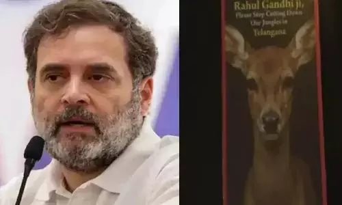 तेलंगाना में हमारे जंगलों को काटना बंद करें…दिल्ली में बीजेपी नेता ने लगवाए होर्डिंग्स