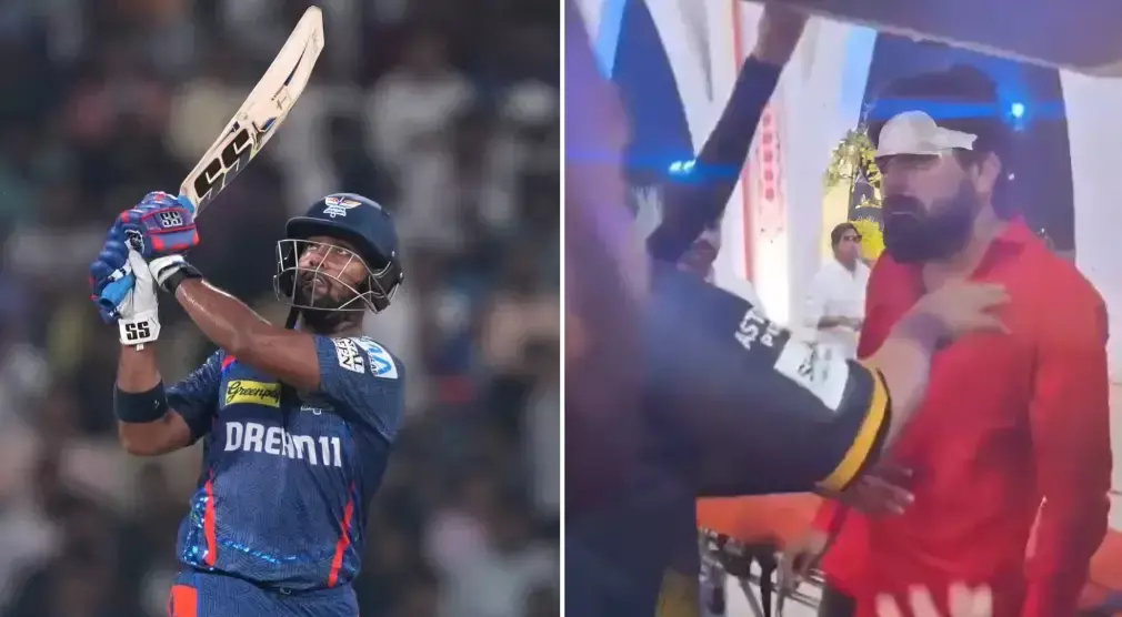 निकोलस पूरन के छक्के से घायल हुआ फैन, सिर में लगी चोट के बाद पहुंचा अस्पताल, VIDEO वायरल... निकोलस पूरन के छक्के से घायल हुआ फैन, सिर में लगी चोट के बाद पहुंचा अस्पताल, VIDEO वायरल...