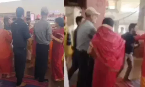 मंगलनाथ मंदिर में कंप्यूटर ऑपरेटर ने बनारस के श्रद्धालु को जड़ा थप्पड़, गिरफ्तार मंगलनाथ मंदिर में कंप्यूटर ऑपरेटर ने बनारस के श्रद्धालु को जड़ा थप्पड़, गिरफ्तार