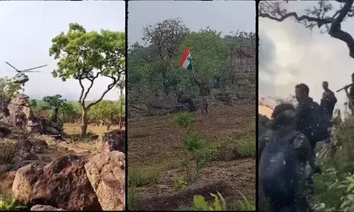 मुंह छुपाकर भागे माओवादी, पहाड़ी पर सुरक्षाबल का कब्जा