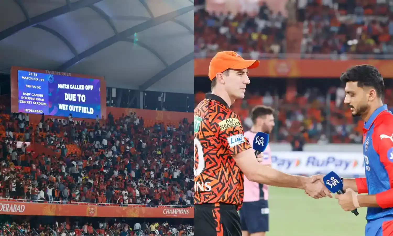 DC vs SRH मुकाबला रद्द DC vs SRH मुकाबला रद्द