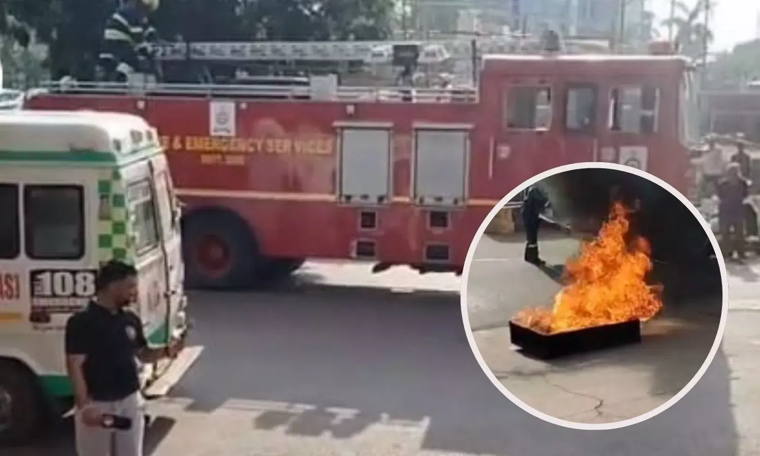 सूर्या मॉल में गिरा बम, आग की लपटों के बीच फंसे सैंकड़ों नागरिक; NCC, पुलिस और रेस्क्यू की टीम ने बचाया