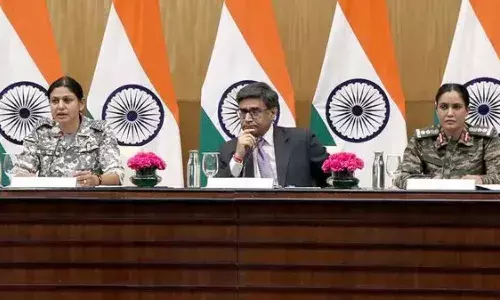 भरात के सैन्य ठिकाने सुरक्षित, पाक फैला रहा झूठी खबर, कर्नल सोफिया और विंग कमांडर व्योमिका ने बताई पाक की करतूत