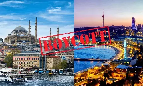 तुर्की और अजरबैजान को पाकिस्तान का समर्थन करना पड़ा भारी, बॉयकॉट के कारण टिकट बुकिंग में 60% की गिरावट तुर्की और अजरबैजान को पाकिस्तान का समर्थन करना पड़ा भारी, बॉयकॉट के कारण टिकट बुकिंग में 60% की गिरावट