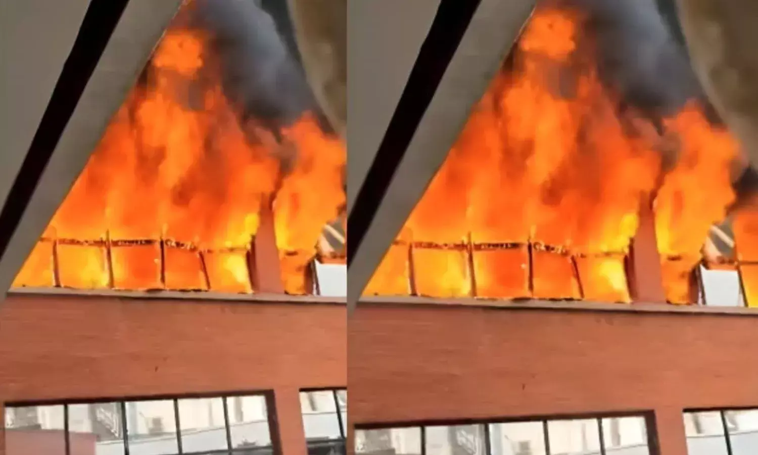 पीतमपुरा के गुरु गोबिंद सिंह कॉलेज ऑफ कॉमर्स में भीषण आग, लाइब्रेरी की सारी किताबे जलकर ख़ाक