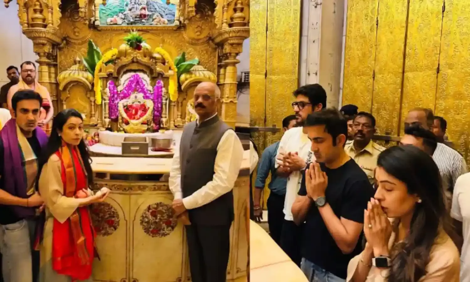 परिवार संग सिद्धिविनायक मंदिर पहुंचे गौतम गंभीर, इंग्लैंड दौरे से पहले की पूजा-अर्चना