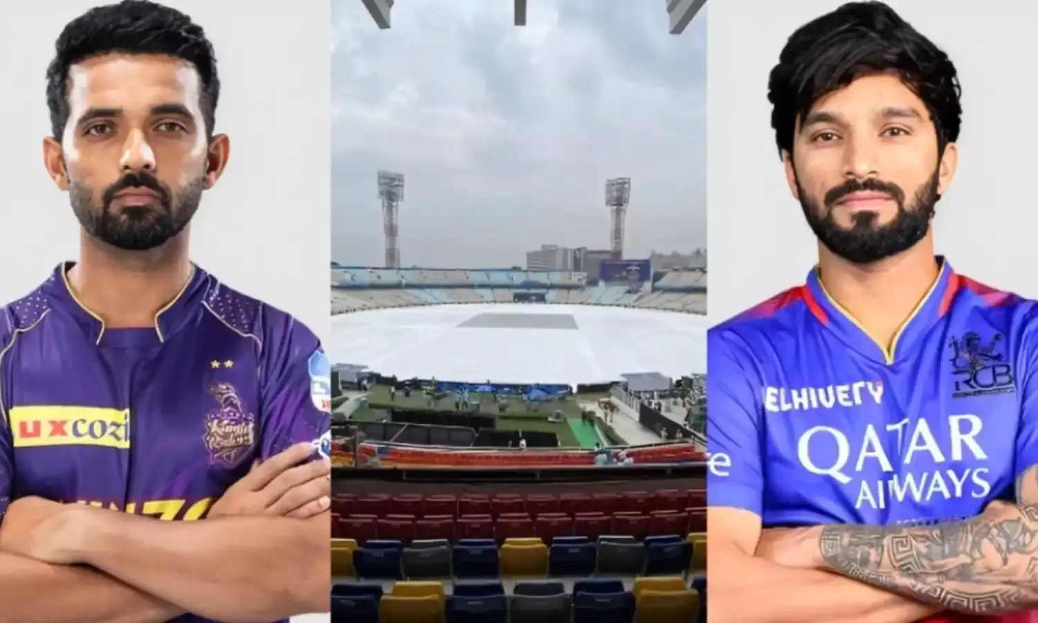 RCB-KKR मुकाबले पर मंडरा रहा बारिश का खतरा, जानिए कैसे बदल सकता है प्लेऑफ का समीकरण