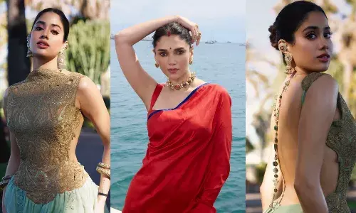 कान्स फेस्टिवल में छाया अदिति का सिंदूर लुक, जान्हवी की बैकलेस ड्रेस ने भी बटोरी लाइमलाइट; देखिए कैसे बिखेरा दोनों ने रेड कार्पेट पर जादू