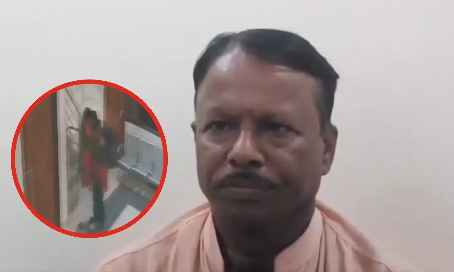 बीजेपी जिला अध्यक्ष अमर किशोर का महिला के साथ वीडियो वायरल, बोले- चक्कर आने पर दिया था सहारा