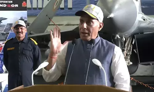INS विक्रांत से रक्षा मंत्री राजनाथ सिंह की पाकिस्तान को ललकार