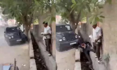 Thar viral video Noida