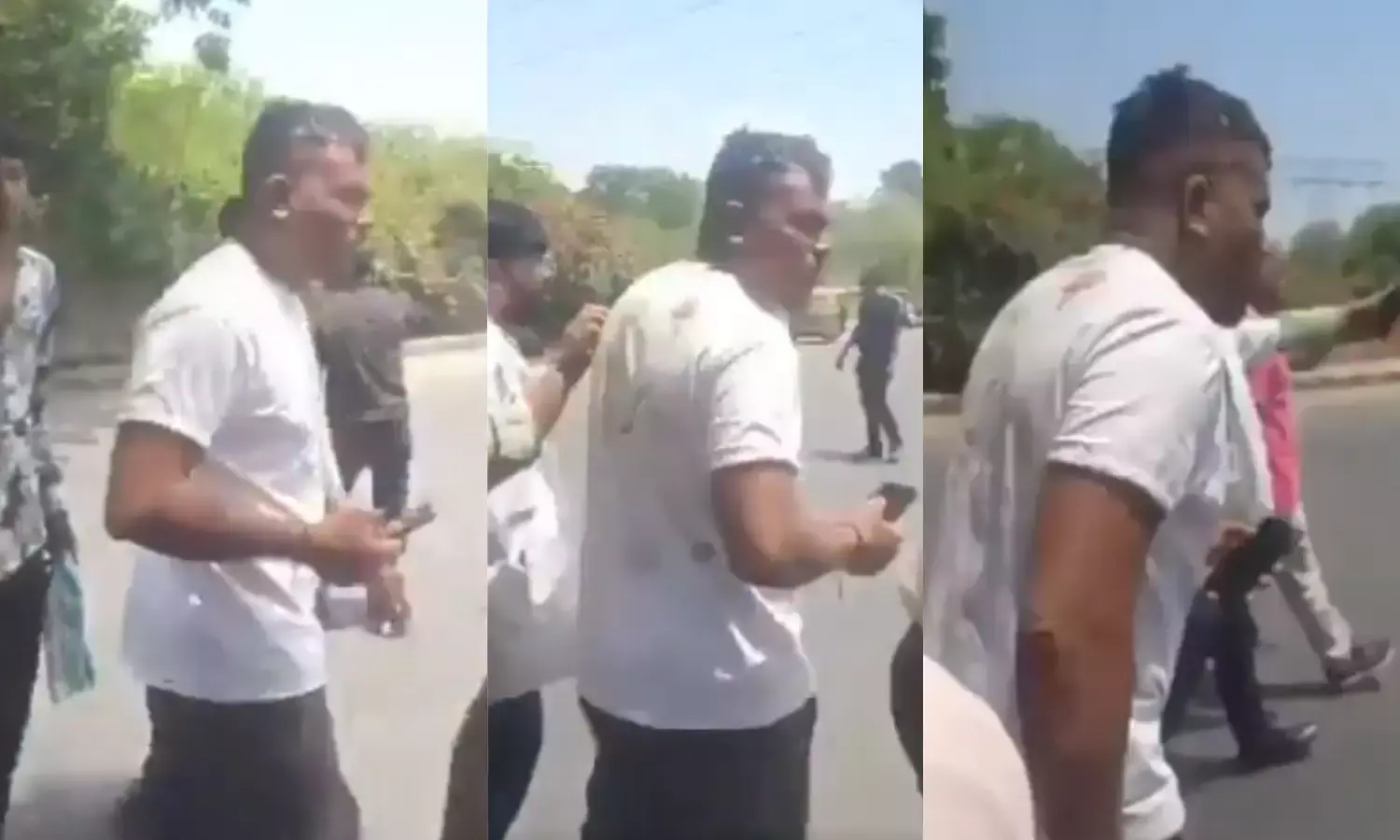 अहमदाबाद विमान हादसे में मौत को मात देने वाला यात्री, हादसे के बाद सड़क पर चलता हुआ दिखा...