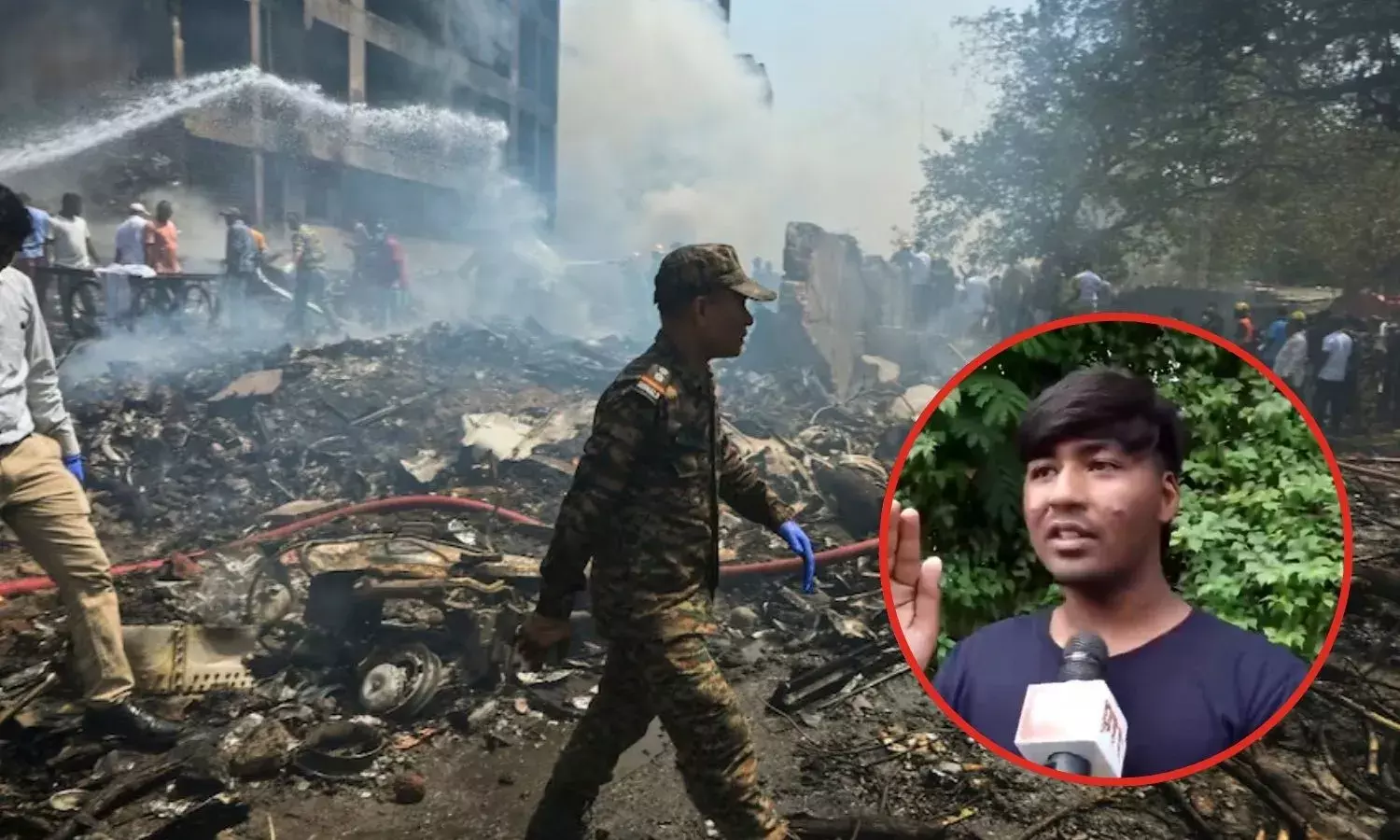 दोस्त कर रहे थे लंच, प्लेन गिरा और जोरदार धमाका... अहमदाबाद प्लेन क्रैश के चश्मदीद ने बताई कहानी