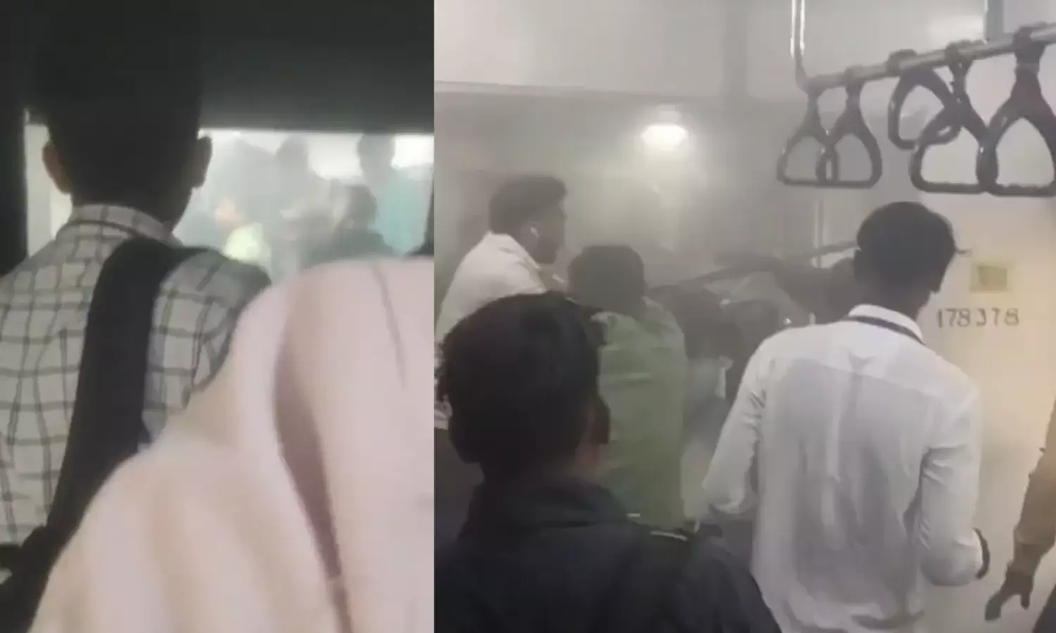 पुणे आ रही पैसेंजर ट्रेन में लगी आग, लोगों में अफरा - तफरी