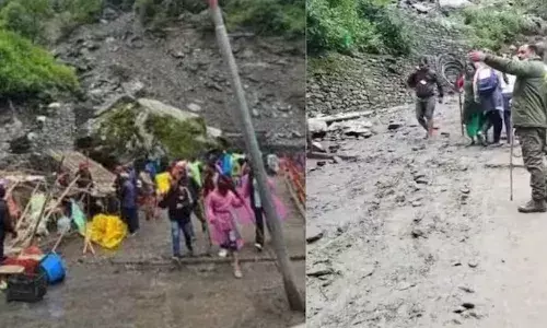 केदारनाथ यात्रा के दौरान लैंडस्लाइड, दो तीर्थयात्रियों की दर्दनाक मौत