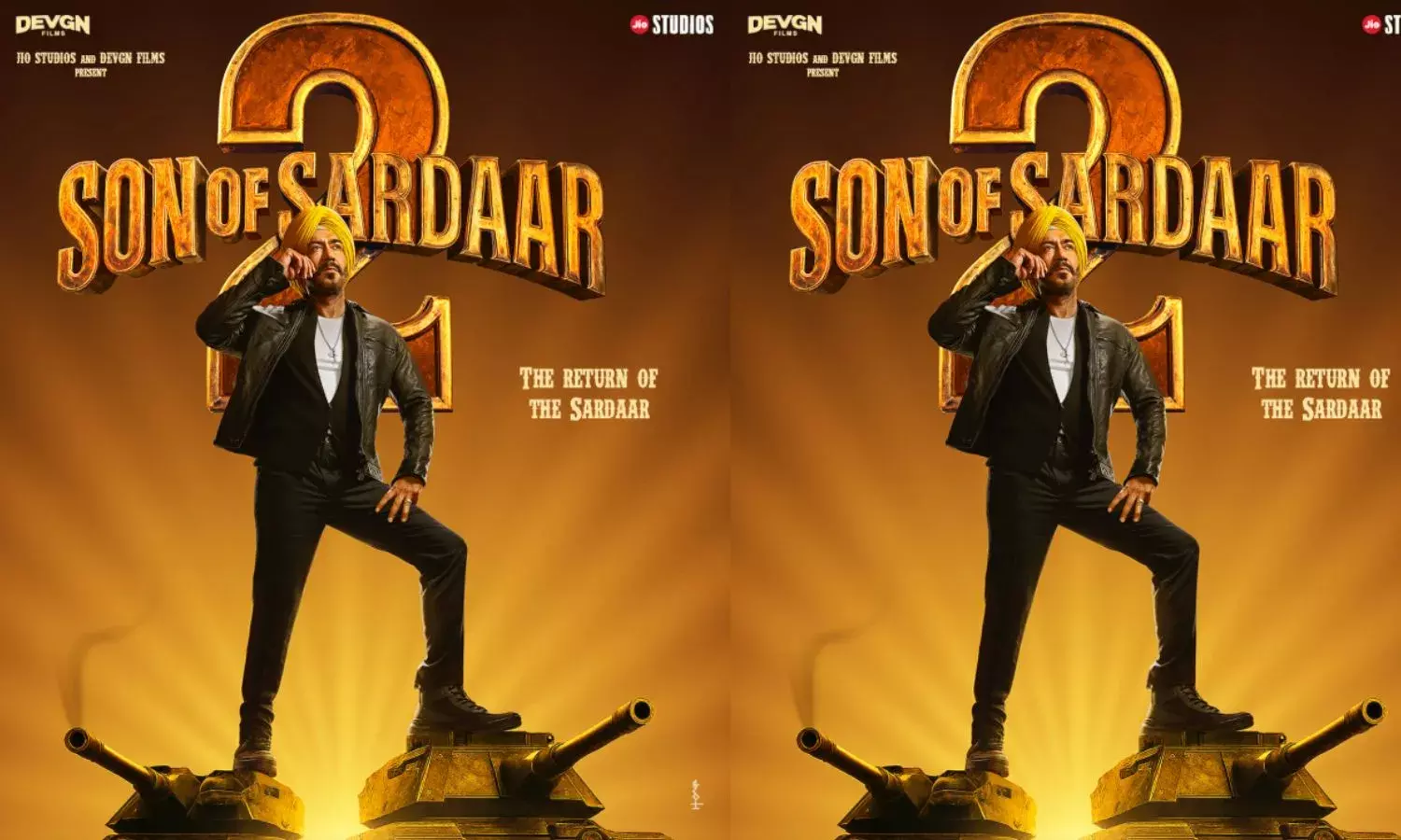 सन ऑफ सरदार 2 का पहला पोस्टर रिलीज, टैंकर पर दमदार अंदाज में दिखे अजय देवगन; जानिए फिल्म की रिलीज डेट