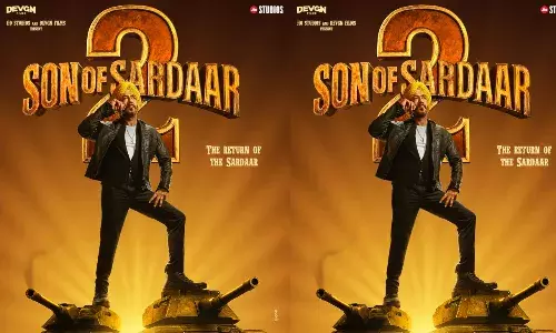 सन ऑफ सरदार 2 का पहला पोस्टर रिलीज, टैंकर पर दमदार अंदाज में दिखे अजय देवगन; जानिए फिल्म की रिलीज डेट