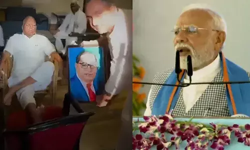 PM मोदी ने उठाया बाबा साहब के अपमान का मुद्दा, कहा - उनके मन में दलितों के लिए कोई सम्मान नहीं