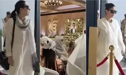 एक्स हसबैंड संजय कपूर की प्रार्थना सभा में बच्चों संग पहुंची करिश्मा कपूर, करीना-सैफ भी रहे साथ