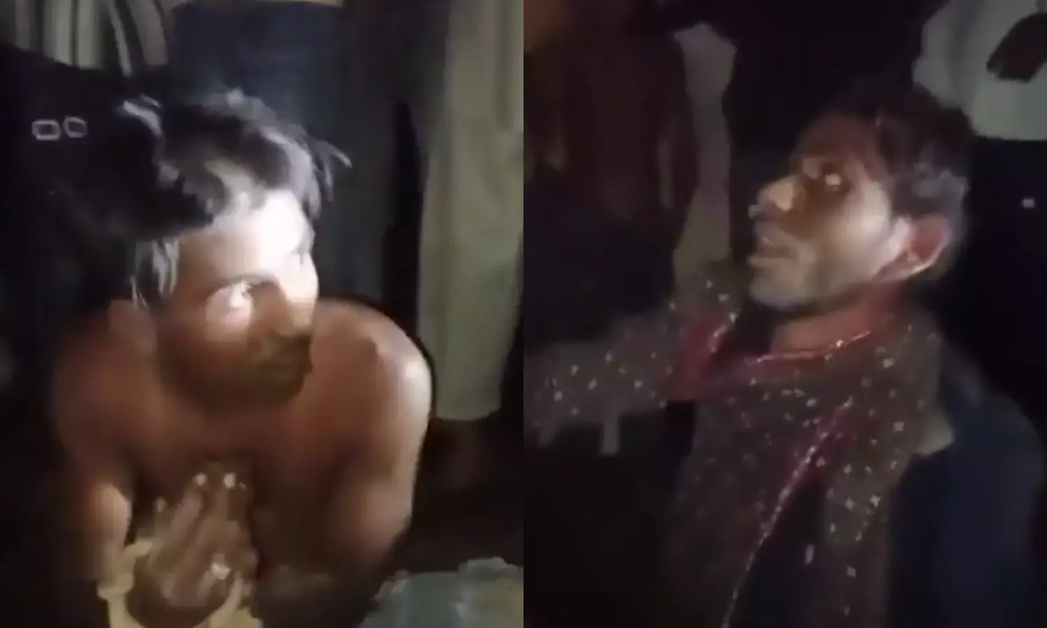 भीड़ ने दो लोगों को बंधक बनाकर खिलाया गोबर, कांग्रेस बोली - यही है जंगलराज