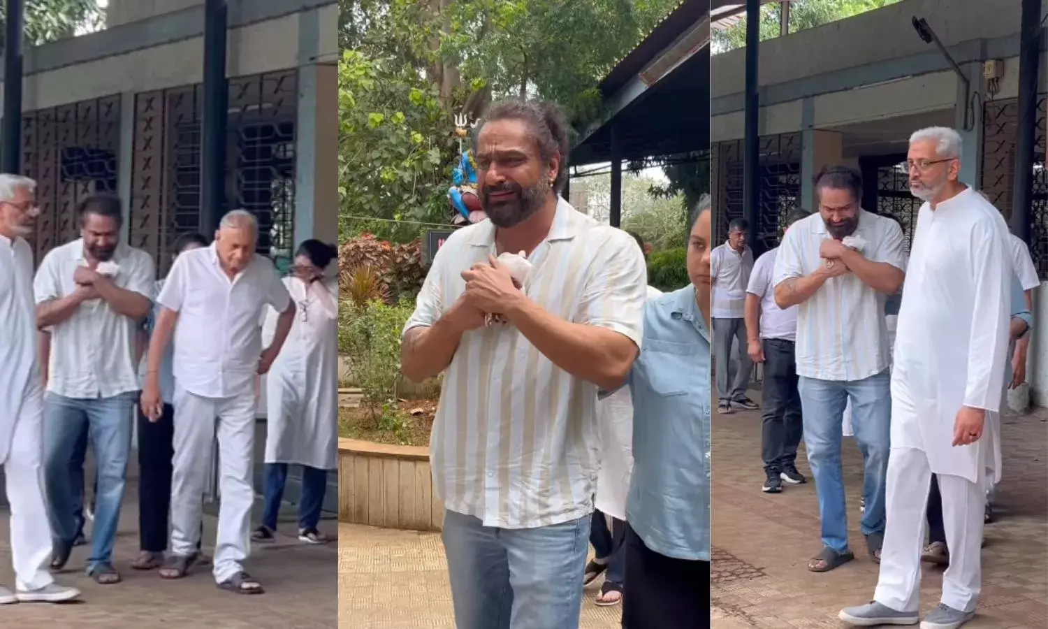 पत्नी शेफाली की अस्थियों को सीने से लगाकर रो पड़े पराग त्यागी, परिवार संग किया अस्थि विसर्जन