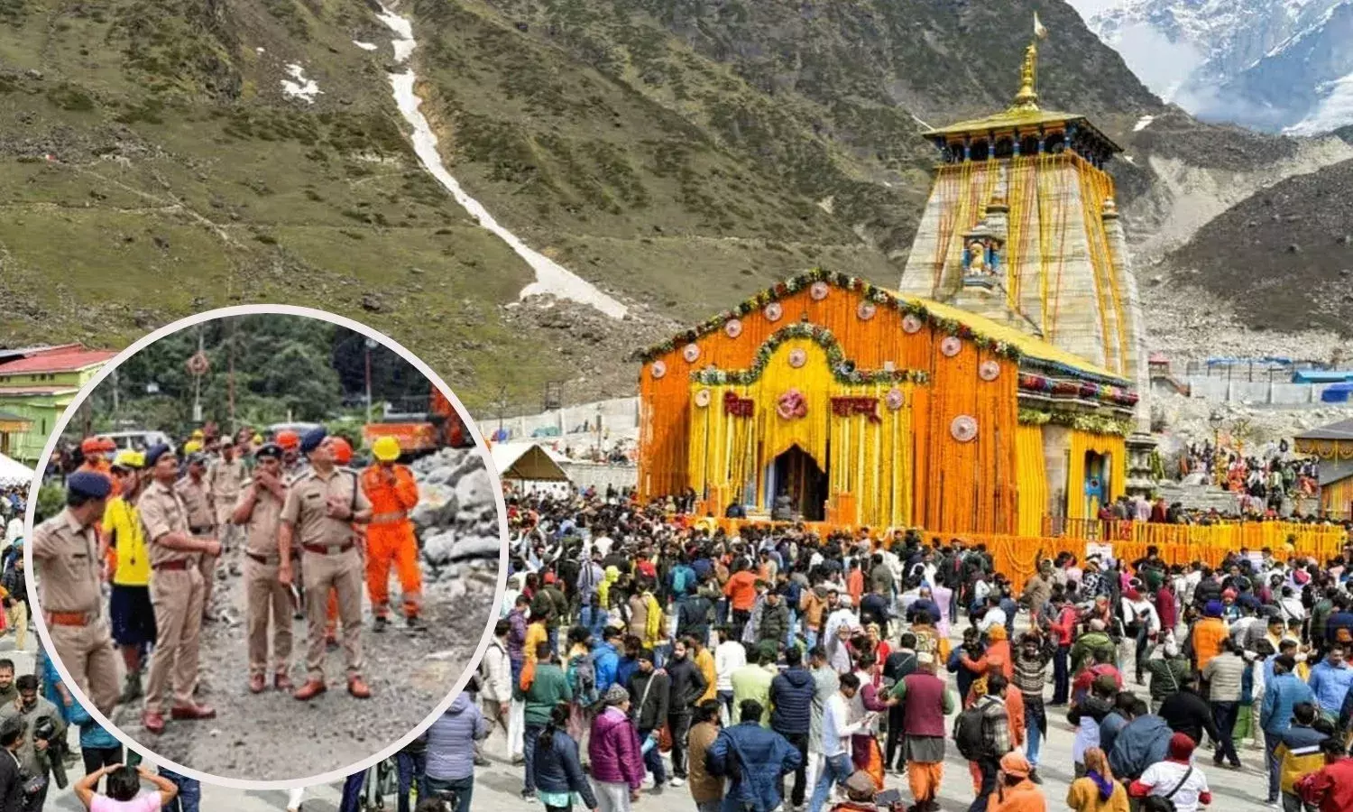 केदारनाथ धाम की यात्रा पर लगी अस्थाई रोक, लैंडस्लाइड के बाद कई श्रद्धालु फंसे