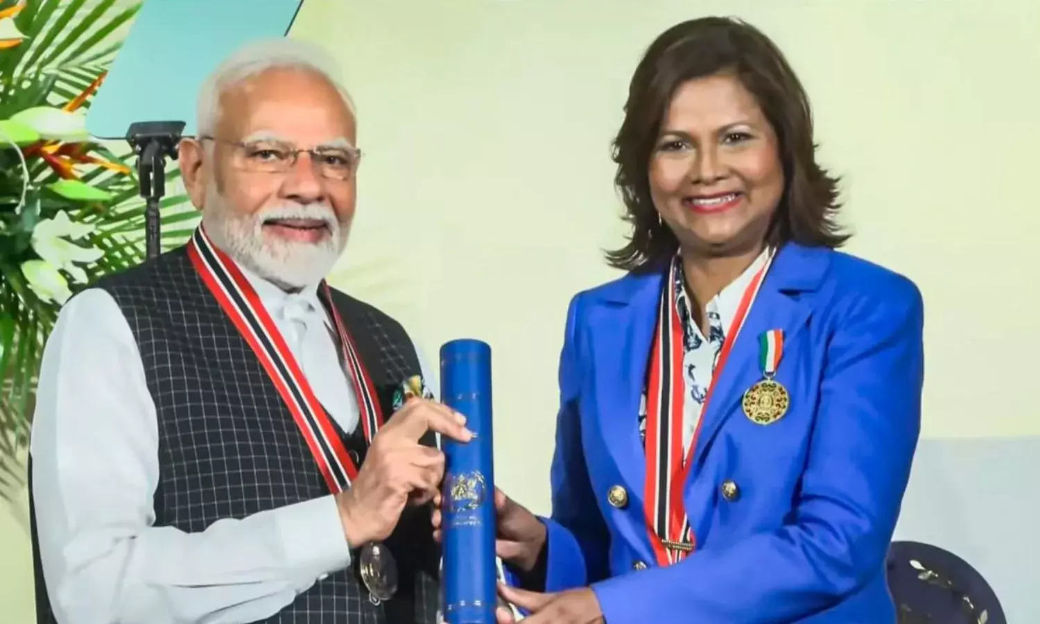 प्रधानमंत्री मोदी को मिला त्रिनिदाद - टोबैगो का सर्वोच्च नागरिक सम्मान, बोले - भारत के लिए साझा गौरव