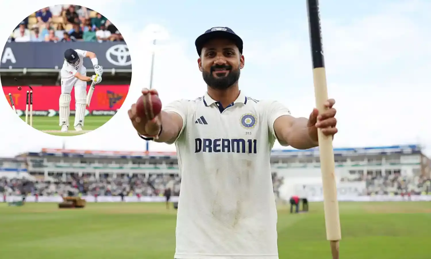 Akash Deep controversial Ball